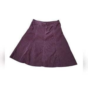 GAP Women's A-Line Skirt in Dark Purple